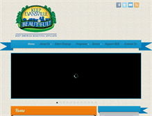 Tablet Screenshot of keepevansvillebeautiful.org